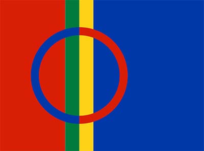 Flag of the Sami. Source: Wikipedia.