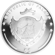 Palau / 2015 / 5 Dollars / Silver .999 / 1 ounce / 38.61 mm / Proof / 2500 pcs.