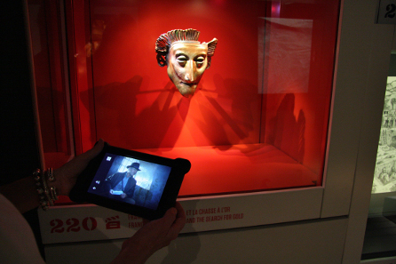 Visitors have many opportunities of interacting via multimedia content. Photo: Christy Solberg.