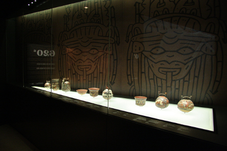Archaeological artifacts related to the plots of Indiana Jones movies are presented beside objects from the film studios. Photo: Christy Solberg.
