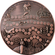 Palau / 2015 / 5 Dollars / Copper-Zinc-Alloy / 680 g / 180 mm / Antique-Finish.