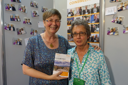 Carmen Arnold-Biucchi, still President of the International Numismatic Council, at the table of CoinsWeekly. Photograph: Björn Schöpe.