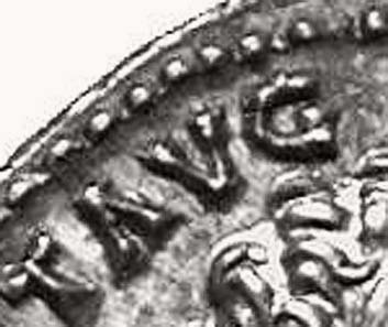 Fig. 7: Enlargement of an authentic denarius of Domitian. From Leu Numismatic AG, Zurich 86 (2003), 820.