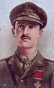 Donald Simpson Bell as depicted on a cigarett card. Source: Wikipedia.