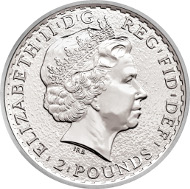 UK / 2 Pounds / Silver .999 / 31.21 g / 38.61 mm / Design: Ian Rank-Broadley FRBS (observe) and Philip Nathan (reverse).