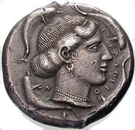 Fig. 11: Forgery of a Syracusan tetradrachm.