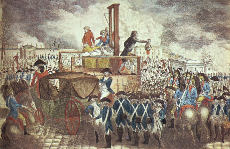 Execution of Louis XVI. Copperplate print, 1793. Source: Wikicommons.