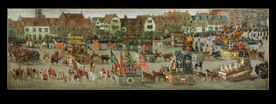 The Triumph of the Archduchess Isabella in the Brussels Ommeganck, Denys van Alsloot, 1616, Brussels. © Victoria and Albert Museum, London.