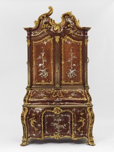 Writing cabinet made for Augustus III, King of Poland and Elector of Saxony (detail), probably by Michael Kimmel, 1750-55, Dresden. © Victoria and Albert Museum, London.