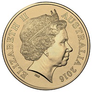 The new collectible gold coin of the Royal Australian Mint: 2016 $1 'C' Mintmark Uncirculated Coin - Australia's First Mints.