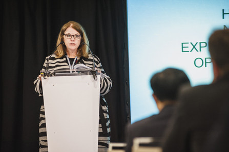 Genie Foster, International Association of Currency Affairs. Photograph: Reconnaissance.