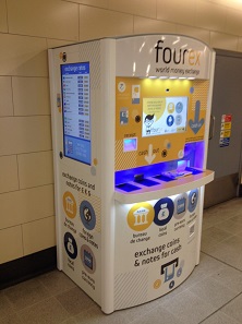 One of the four kiosks Fourex has installed in London.