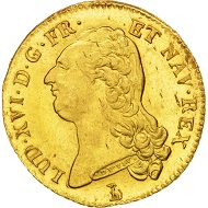 501692: France, Louis XVI, Double louis d'or, 1786, Nantes, MS(64), KM:592.14. 3,000 EUR.