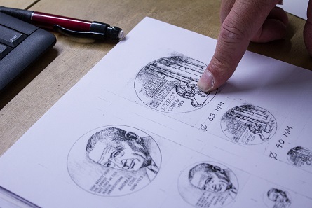 Design drawing by Prof. Ulrich Böhme. Photo: State Mints of Baden-Württemberg.