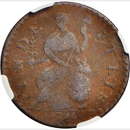 Lot 5204: USA. Connecticut Copper 1786. From the Anderson-Gleckler Collection. Rarity-7. VF-20 BN (NGC). Sold: 17,625 USD.