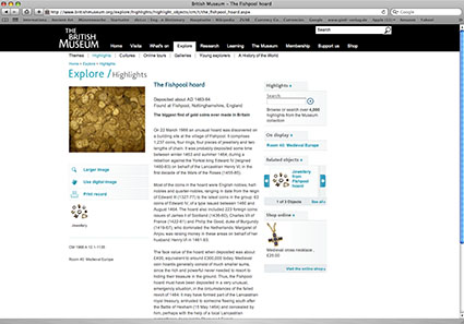 The website of the BM features a catalogue of highlights from the collections. All photos can be downloaded for non-commercial purposes.