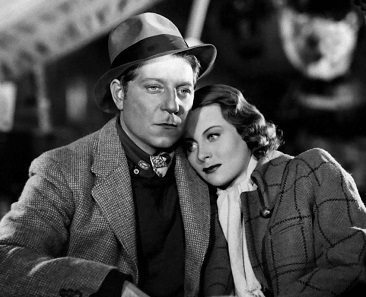 Jean Gabin and Michèle Morgan in 'Le Quai des brumes', 1938.