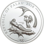 Palau / 5 Dollars / Silver. 999 / 25g / 38.61mm / Mintage: 1500.