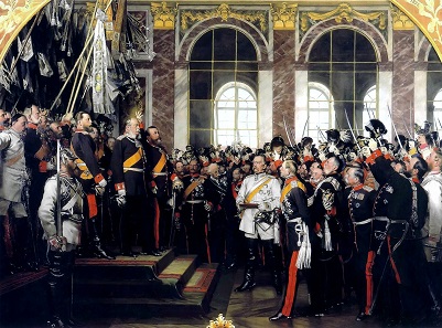 William I is crowned German Emperor in 1871. Painting of Anton von Werner, 1885.