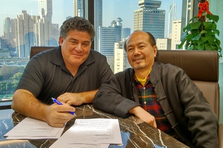 Steven R. Eichenbaum, CEO of NGC, and Chen Gi Mao at NGC Shanghai's Office.