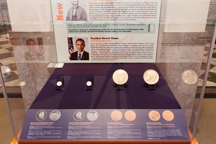 Showcase with Barack Obama 2017 Presidential Medals. Photo: © Alan Barnett.