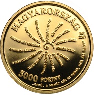 Hungary / 5000 HUF / Gold .999 / 0.5g / 11mm / Design: Vilmos Király / Mintage: 5,000.