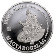 Hungary / 10,000 HUF / Silver .925 / 31.46g / 38.61mm / Design: Vilmos Király / Mintage: 5,000.