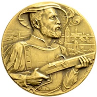 Gold medal of the Aargau Canton Shooting Festival in Rheinfelden in 1905.