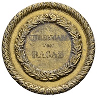 Gilded white metal medal of the Confederate Freischiessen in St. Gallen in 1838.