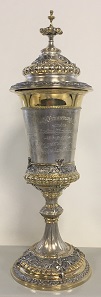 Shooting cup of the XVIIIth Cantonal Shooting Festival Unterwalden in 1898.