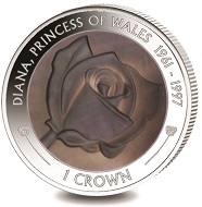 Ascension Island / 1 Crown / Silver .999 and Mother of Pearl / 33g / 38,6mm / Mintage: 2017.
