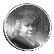 Netherlands - EUR 5 - 925 silver Van Gogh Silver Proof 2003 and Rembrandt Silver Proof 2006 - max. 300 (Prestige set).