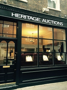 Heritage Auctions has opened a new office in London at 6 Shepherd Street.