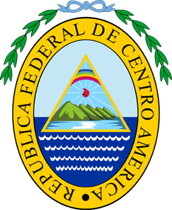 The coat of arms of the United States of Central America. Source: Huhsunqu / CC BY-SA 2.5