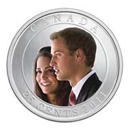 Canada - 25c - nickel plated steel - 12.61 g - 35 mm - specimen (with coloured design on the reverse) - Susanna Blunt (obverse) - Mintage: while supplies last.