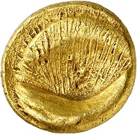 Lot 18: CELTS. Boii. “Muschelstater”, 2nd / 1st cent. BC. Extremely fine. Estimate: 2,800,- euros. Hammer price: 6,500 euros.