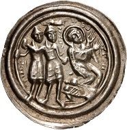 Halberstadt. Ulrich von Reinstein, 1149-1160. Bracteate. From Künker sale 301 (2018), No. 520.