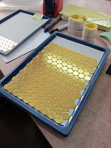 Blanks for German gold coins. Photo: UK.