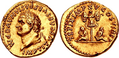 Lot 739: Titus, AD 79-81. Aureus, Rome mint, struck 1 January-30 June AD 80. Sold for $144,000.