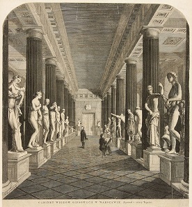 The former hall where the 542 castings from the collection of King Stanislaw August were displayed during the beginning of the 19th century will turn into the exhibition space for publishing houses in 2021. (Incidentally, CoinsWeekly has already reserved a booth.) Graphic art by Franciszek Tegazzo (1829-1879), Photo: UK.