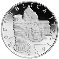 Italy / 5 euro / .925 silver / 18g / 32mm / Design: Annalisa Masini / Mintage: 4,000.