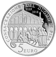 Italy / 5 euro / .925 silver / 18g / 32mm / Design: Annalisa Masini / Mintage: 4,000.