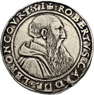 Lot 1755: France, Lorraine. Robert de Lenoncourt, Taler 1551. Estimate: 6,000 CHF / Price realized: 13,000 CHF (excl. premium).