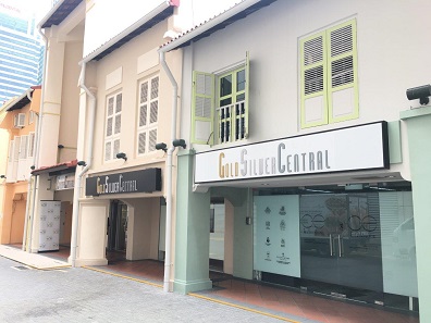 Degussa’s new partner GoldSilver Central owns a beautiful store on Pickering Street in downtown Singapore. © GoldSilver Central