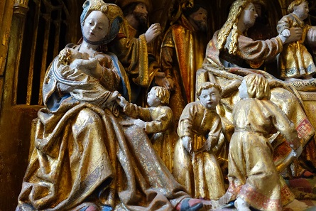 A detailed view of the side altar. Picture: KW.