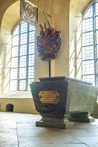 The tomb of Hedvig Ulrika Taube. Picture: KW.
