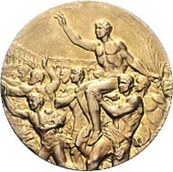 Gold medal of the Olympic Games 1952 in Helsinki from the possession of László Budai. The item will be auctioned off on November 22, 2011, at the company Rapp in Wil and is estimated at CHF 4,000 to 6,000.