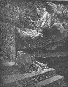 Gustave Doré (1832-1883), Elijah Ascends to Heaven in a Chariot of Fire (Kings II, 2:1-15), 1866. Doré?s English Bible. Source: Wikipedia.