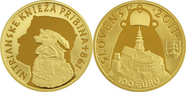 Slovakia - 100 Euro - 900 gold - 9.5 g - 26.00 mm - design: Ivan Rehák - Mintage: 7,000.
