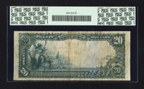 18203: Reno, NV - $20 1902 Red Seal Fr. 641 The Nixon NB Ch. # (P)8424. Realized: $66,125.